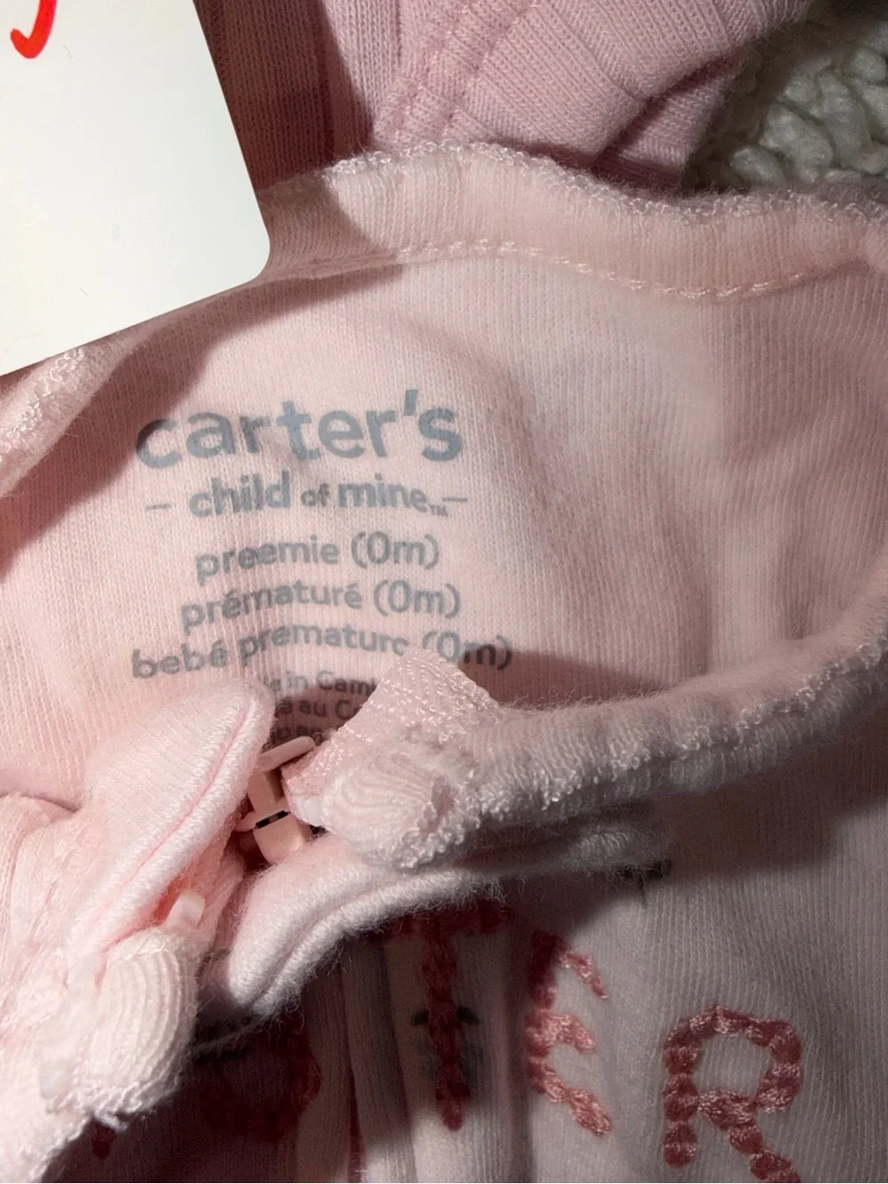 Carters soft pinks